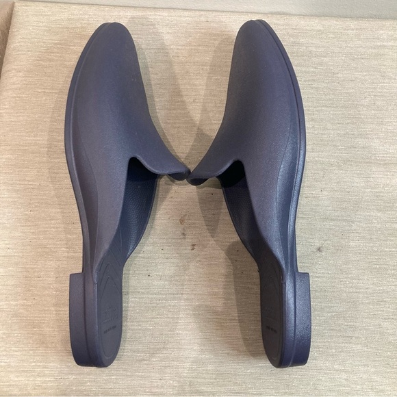 NATIVE Sz 9 Ara Bloom Slip  on Almond Toe Mules in Purple Blue - Picture 7 of 10